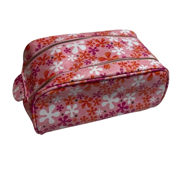 Truly x Spongebob Makeup Case Floral Skincare Case Cosmetic Bag Vegan Leather - Picture 1 of 13